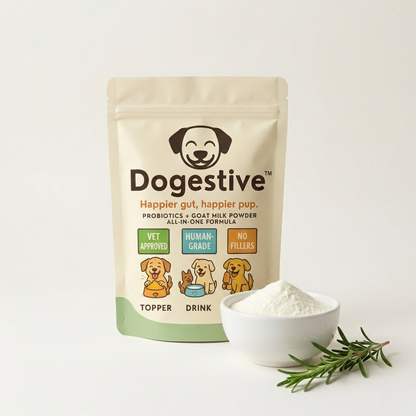 Dogestive™ – Dagligt tillskott för en gladare och friskare hund