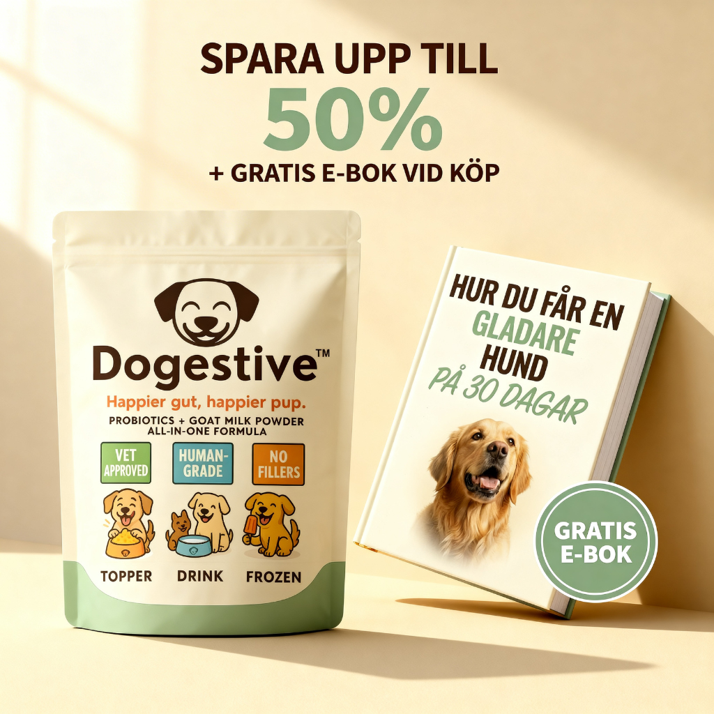 Dogestive™ – Dagligt tillskott för en gladare och friskare hund