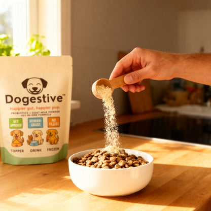 Dogestive™ – Dagligt tillskott för en gladare och friskare hund